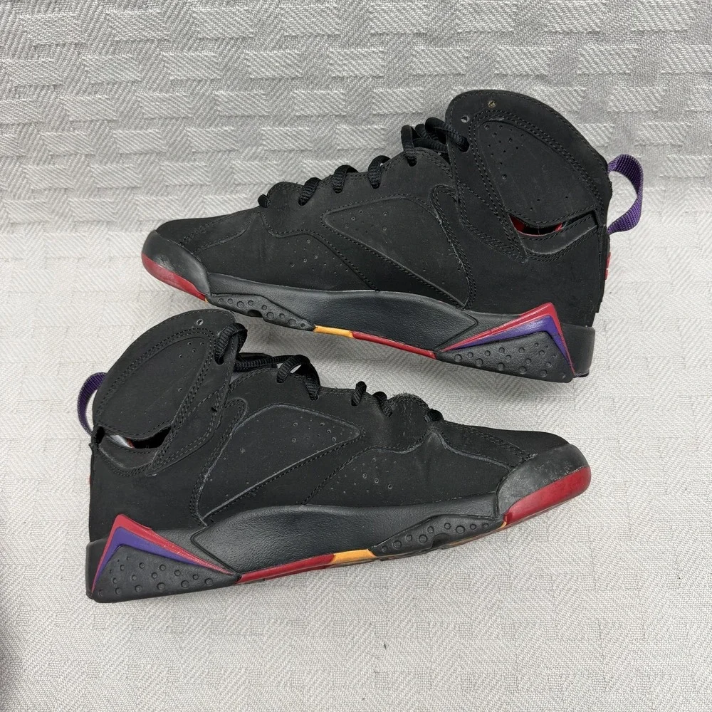 Nike Air Jordan 7‎ Retro Raptors GS Kids 5.5y Black Basketball 304774-018